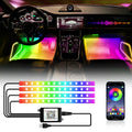 Kit LED Ambiance Voiture RGB – Contrôle App & Télécommande