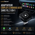 Adaptateur CarPlay Sans Fil 2-en-1 | Android Auto Wireless Plug & Play